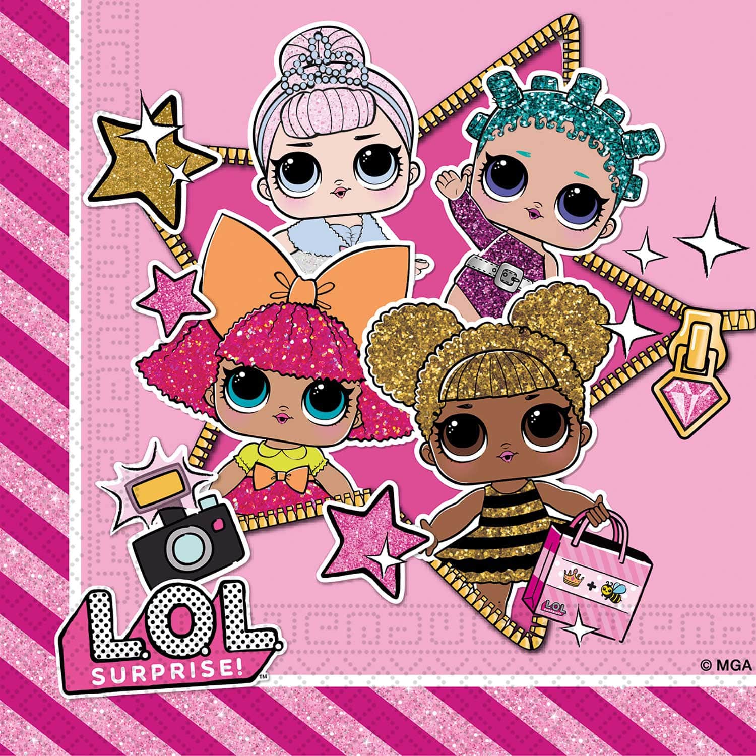 FSC salvetes "LOL" 33x33cm 20gab