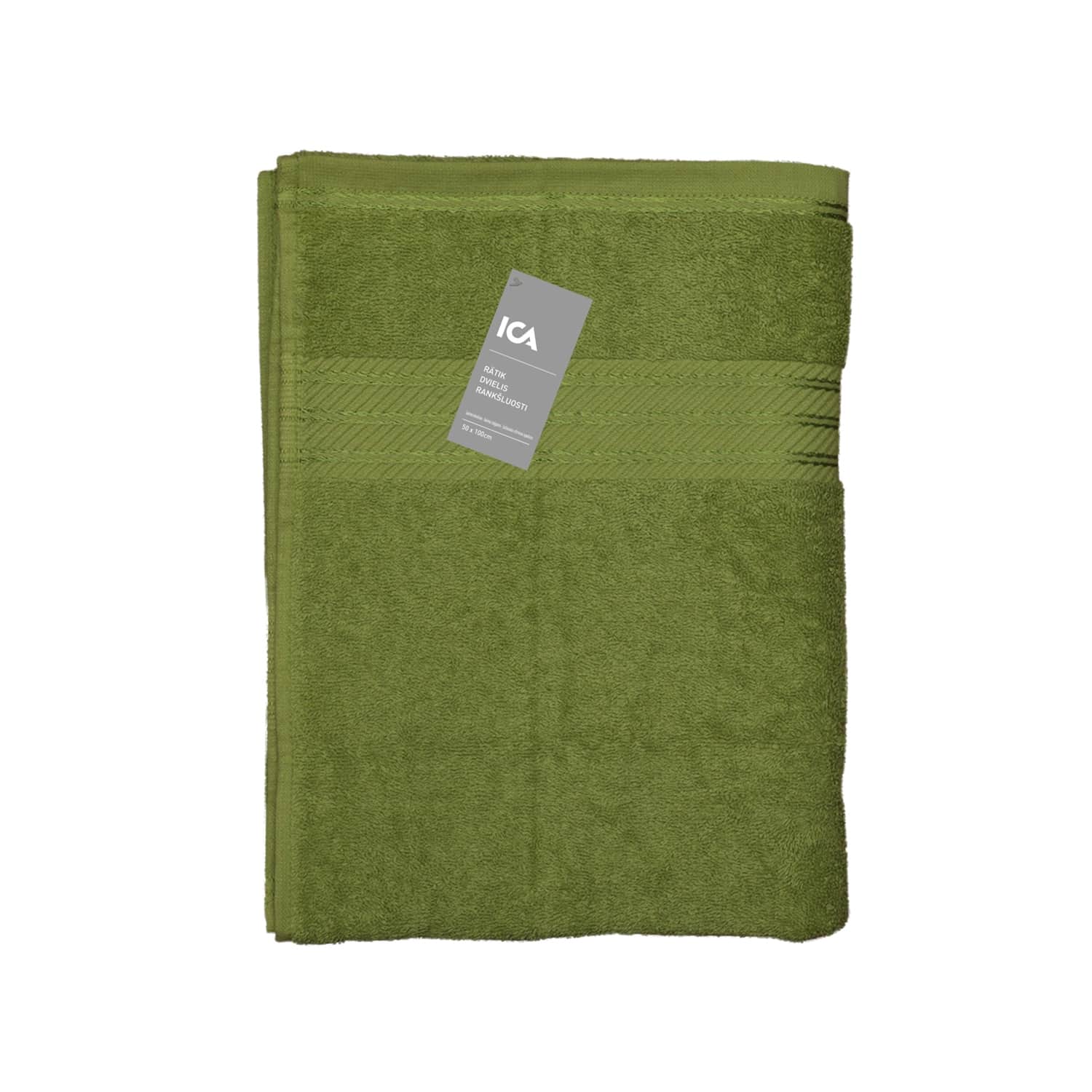 Vannas dvielis ICA 50x100 zaļš