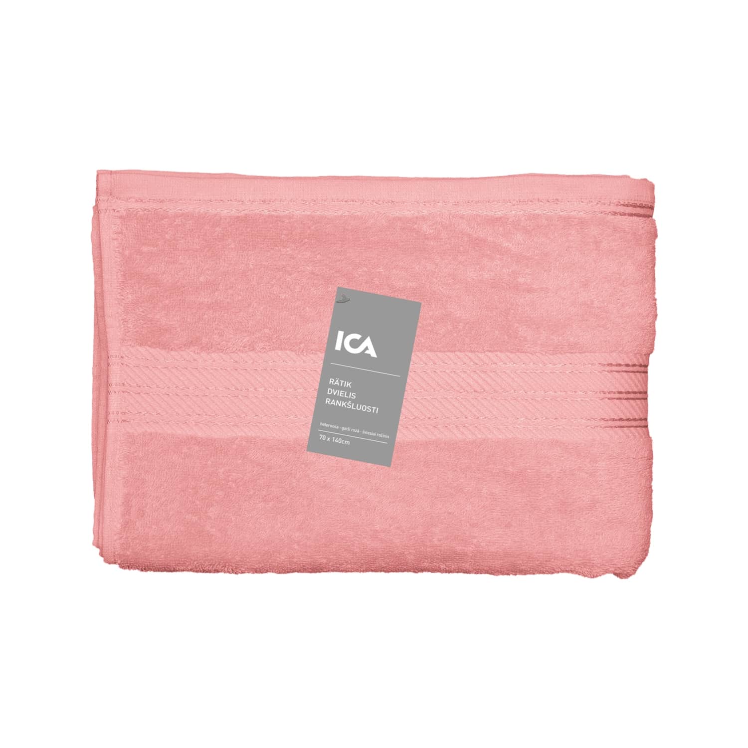 Vannirätik ICA 70x140 roosa