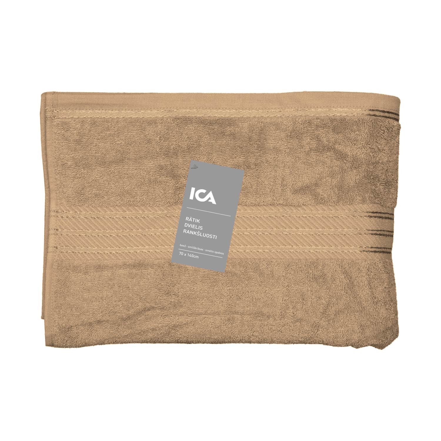 Vannirätik ICA 70x140 beež