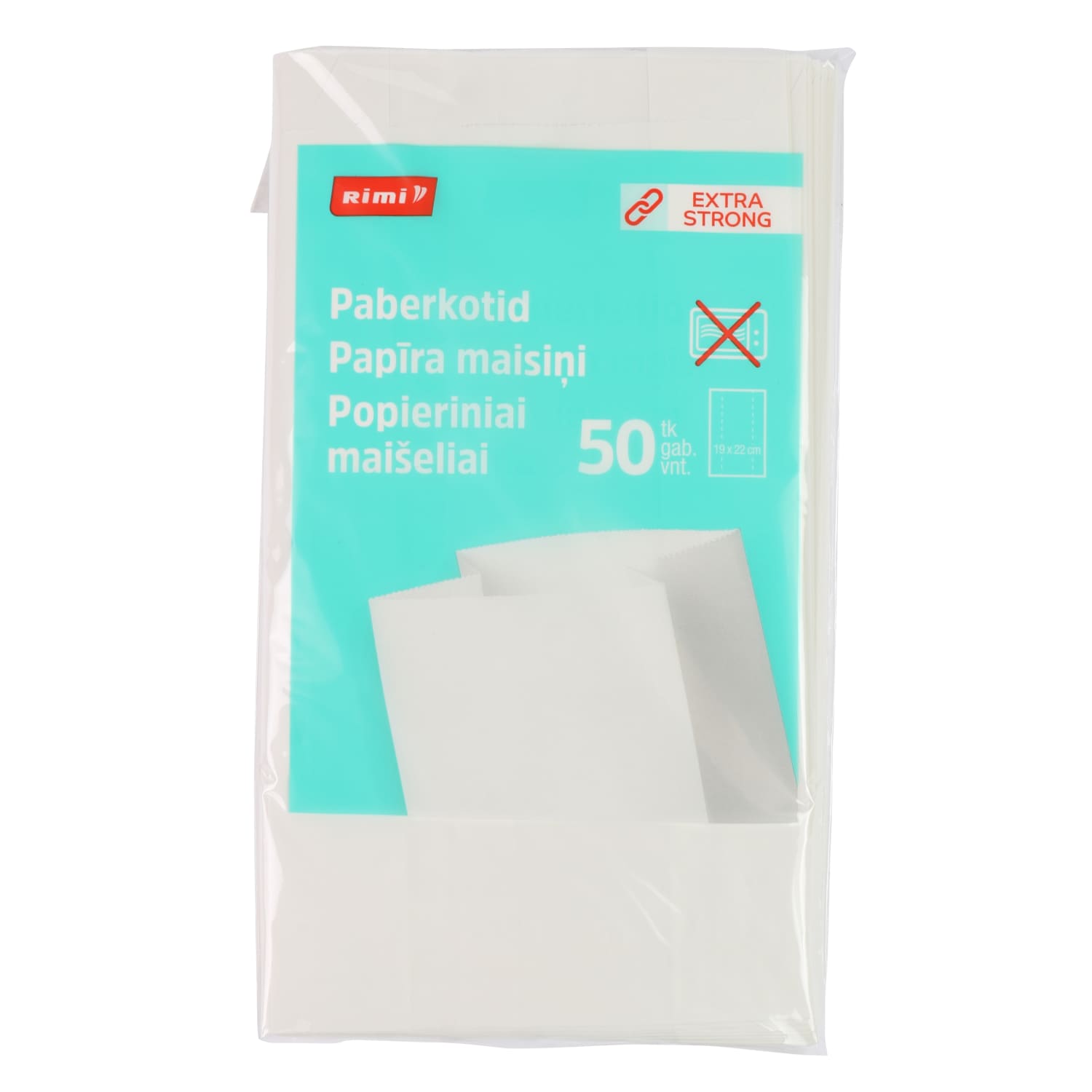 Popieriniai maišeliai RIMI, 50 vnt