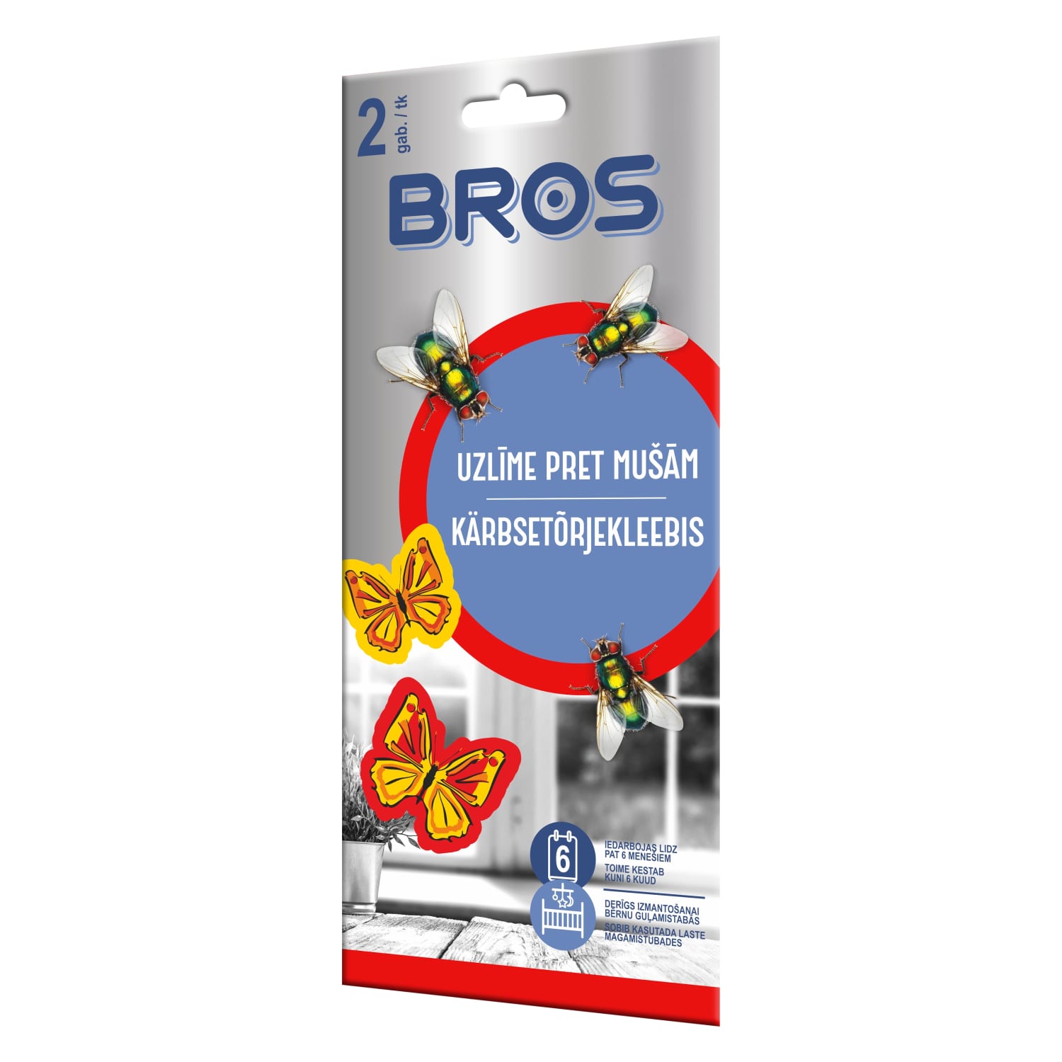 Kärbsetõrje kleebis lõhnatu toimeainega 2tk