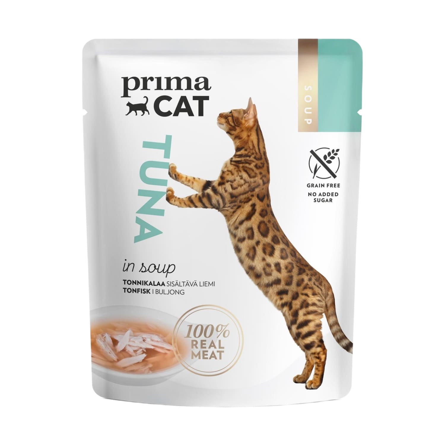 Kačių ėdalas PRIMA CAT višt. sriuboje, 40 g