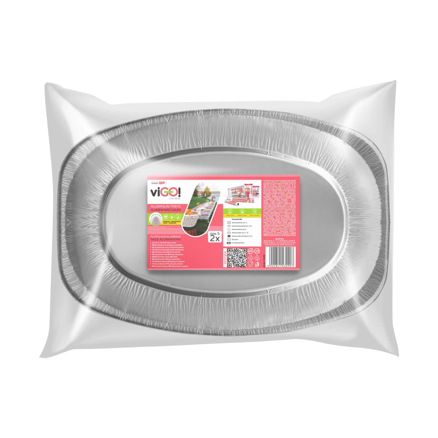 Alumiiniumkandikud Vigo 24x35cm, 2tk