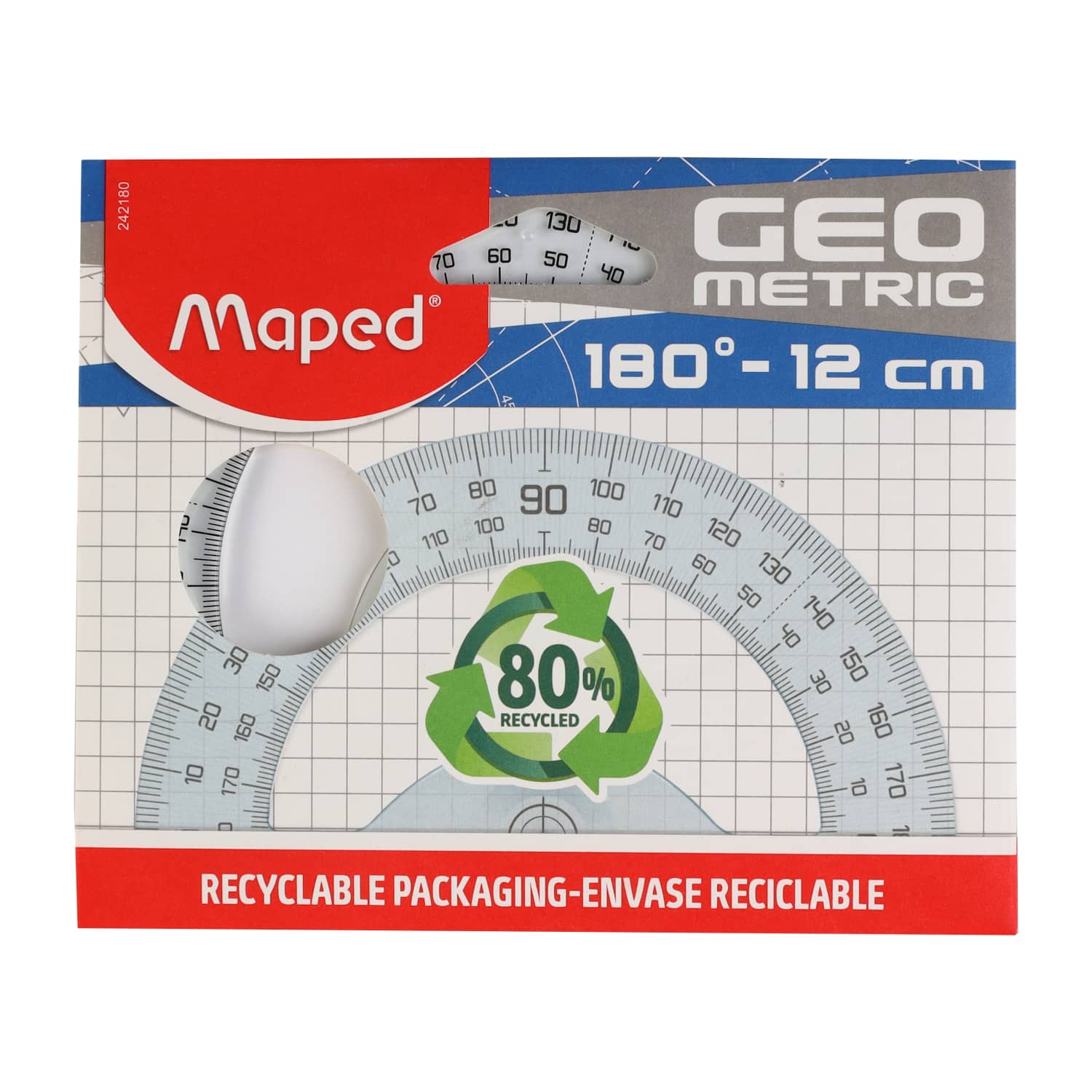 Transportieris Maped 180° 12cm BS26