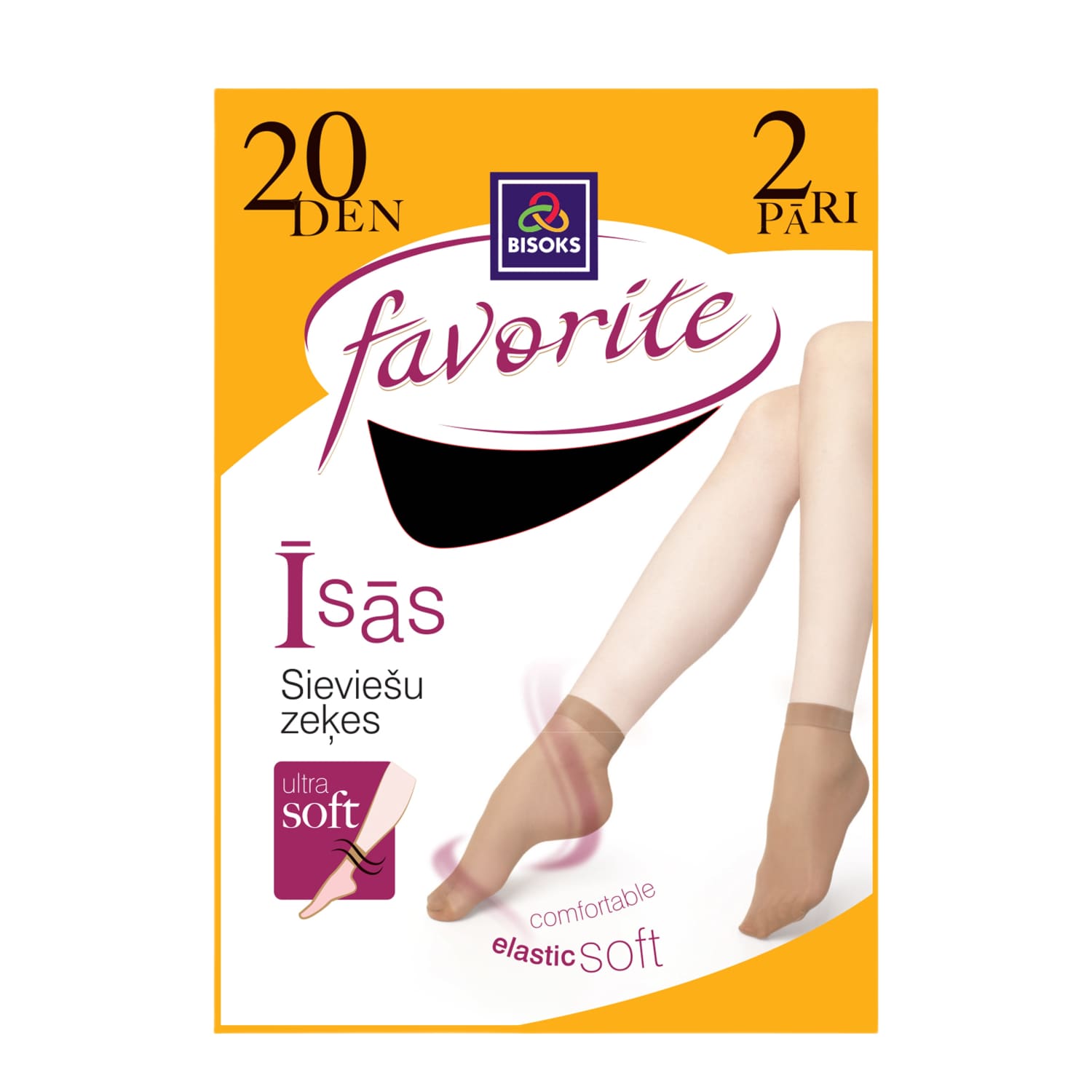 Siev zeķes Favorite 20d 2 p 25276 black