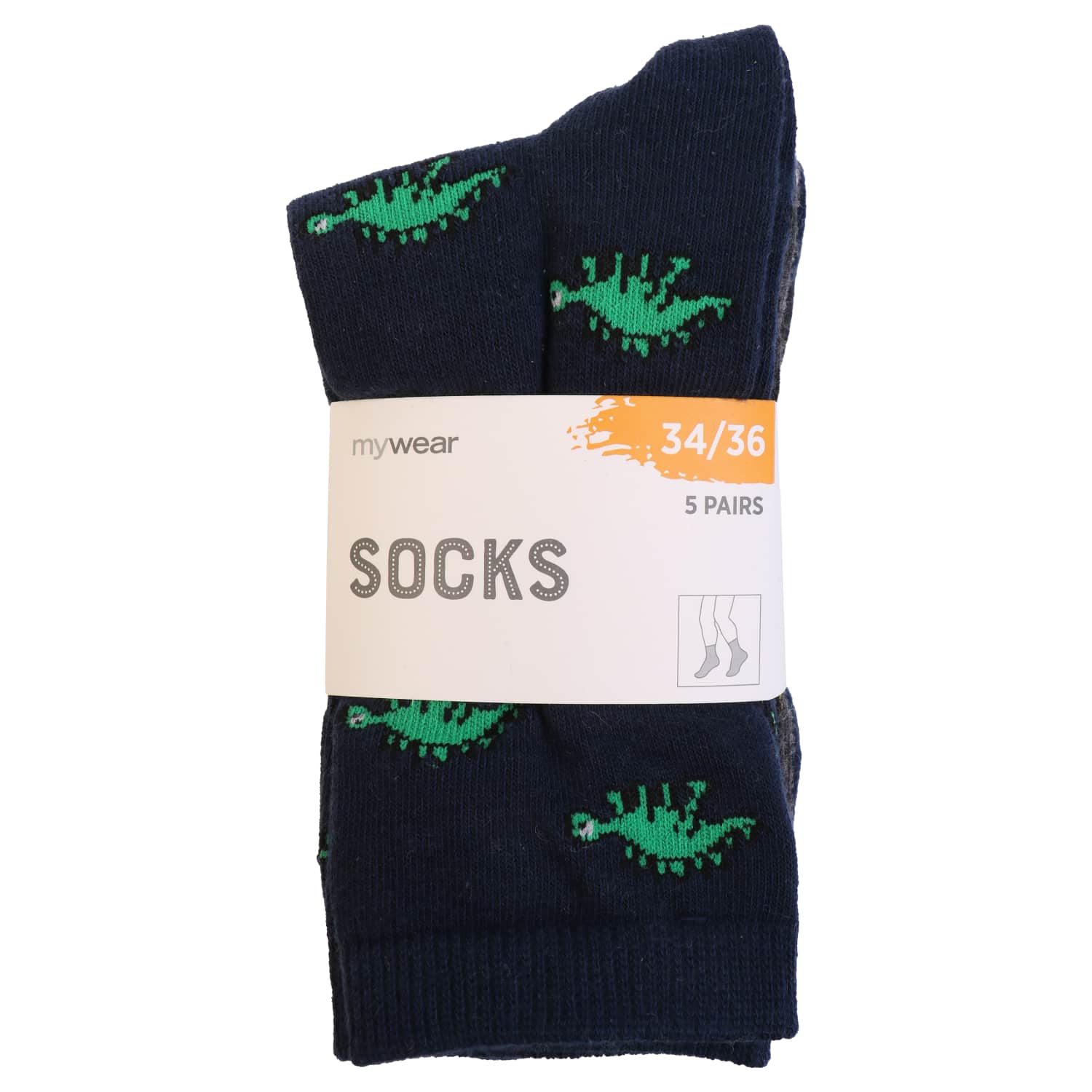 Bērnu zeķes Lund Dino 5pāri 34/36 SS26