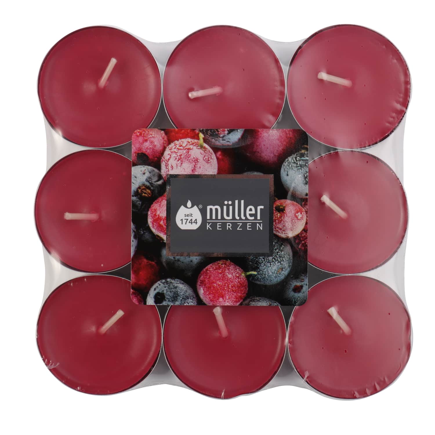 Svece MULLER savvaļas ogas 4 h 18 gab.