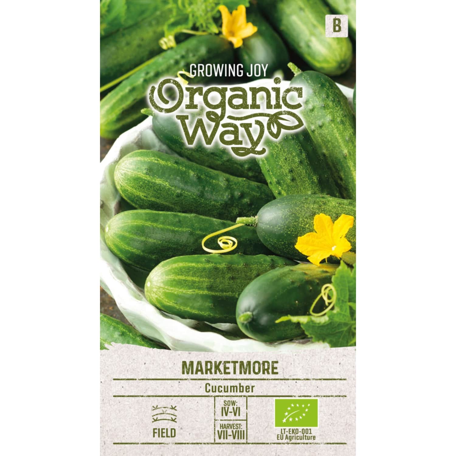Sēklas ORGANIC WAY Gurķi Marketmore OW