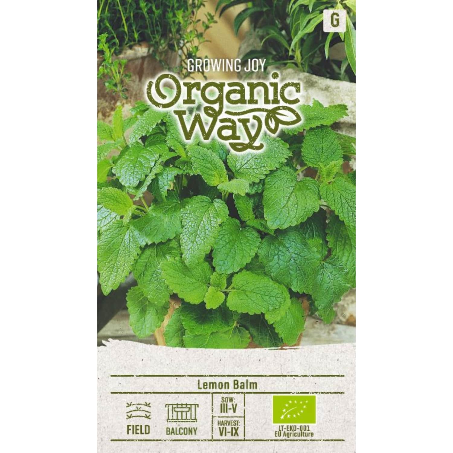 Sēklas ORGANIC WAY Citronmelisa OW