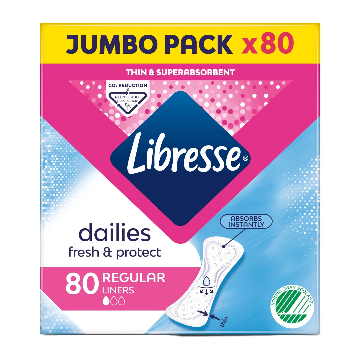 Ikdienas ieliktnīši Libresse Normal 80gb