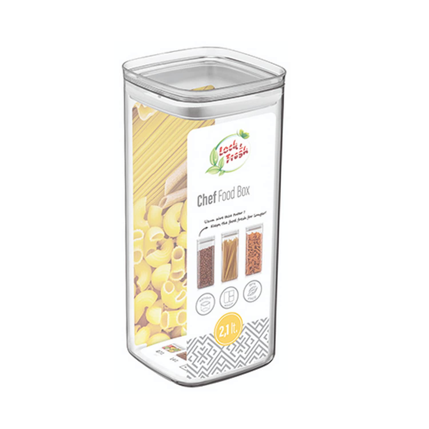 Säilituskarp Dunya plastikust 2,1l