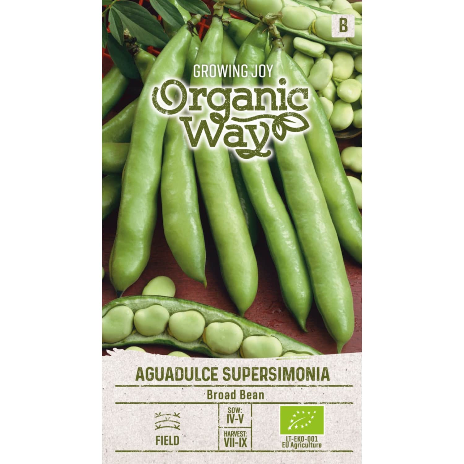 Sėklos ORGANIC WAY Pupos Aguadulce Supersim.