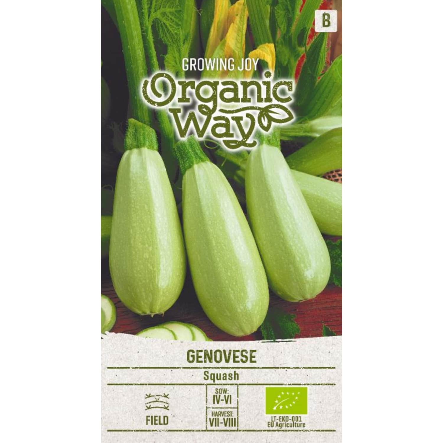 Sēklas ORGANIC WAY Cukini Genovese OW