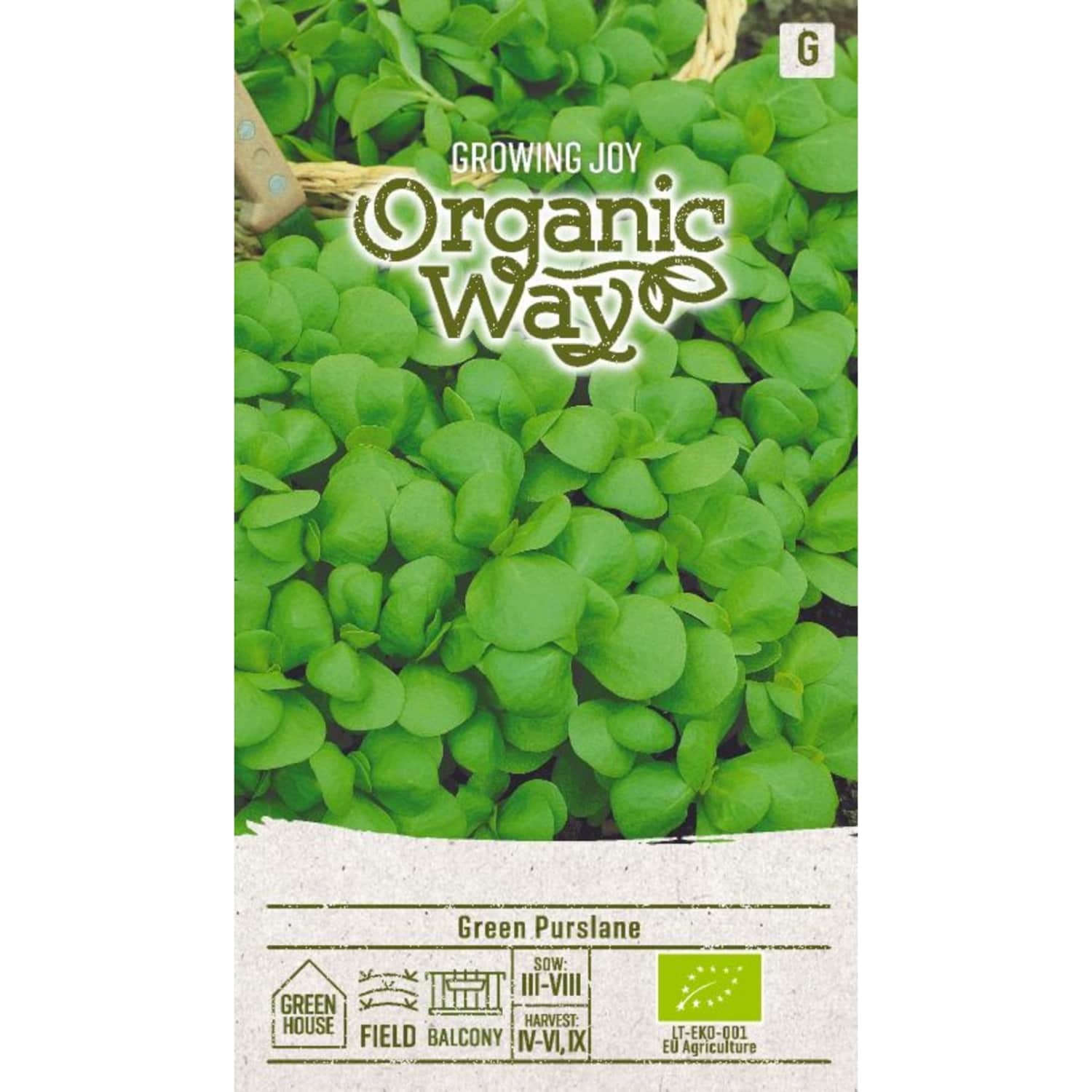 Sēklas ORGANIC WAY Portulaka dārzeņu OW