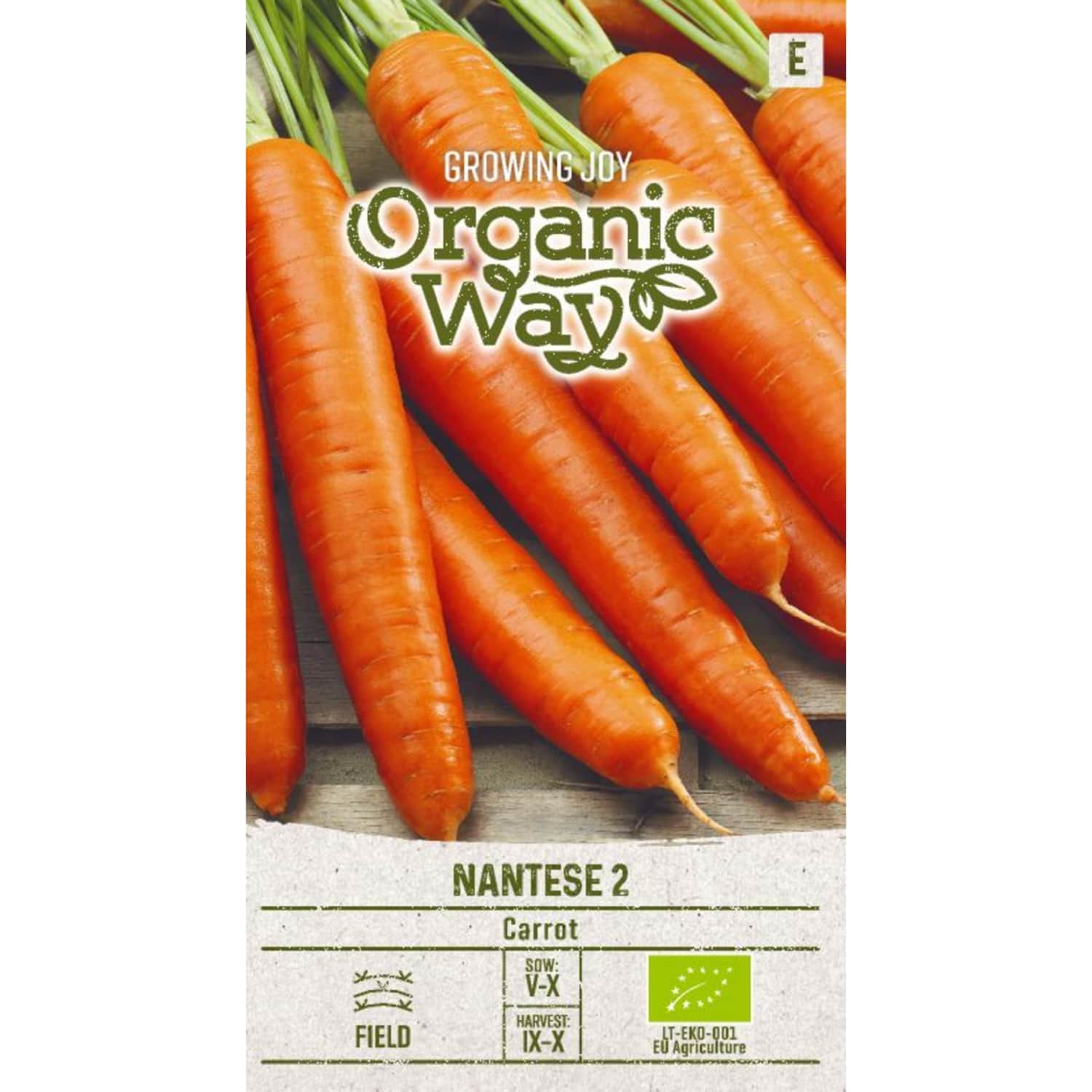 Sēklas ORGANIC WAY Burkāni Nantese 2 OW