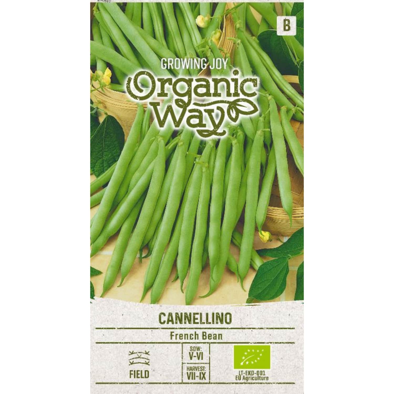 Sēklas ORGANIC WAY Pupiņas krūmu