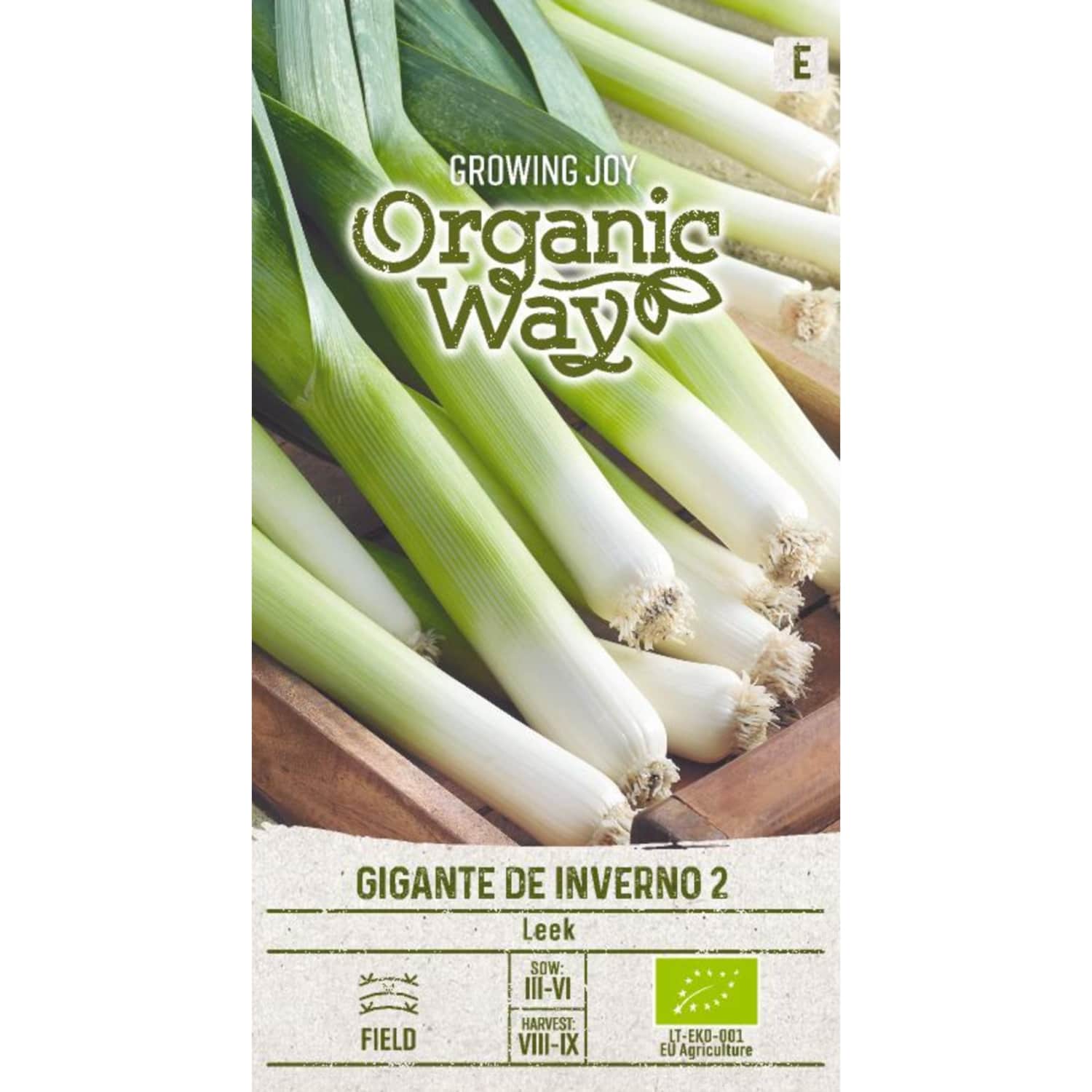 Sēklas ORGANIC WAY Dārza puravi