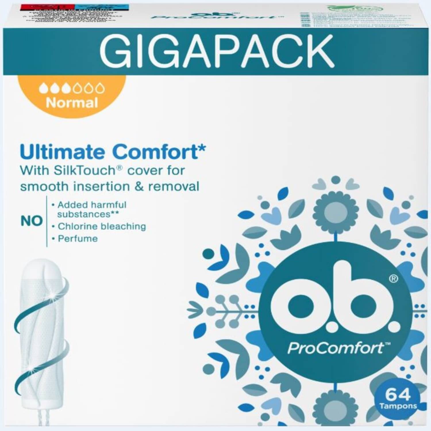 Hig. tamponi OB Procomfort Normal 64gab.