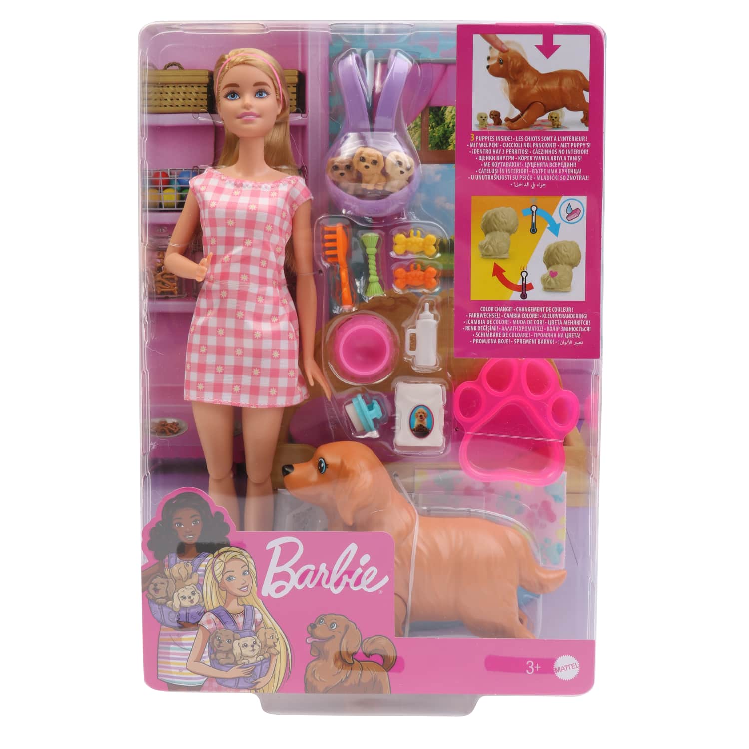 Lėlė BARBIE šunelių naujagimių rinkinys