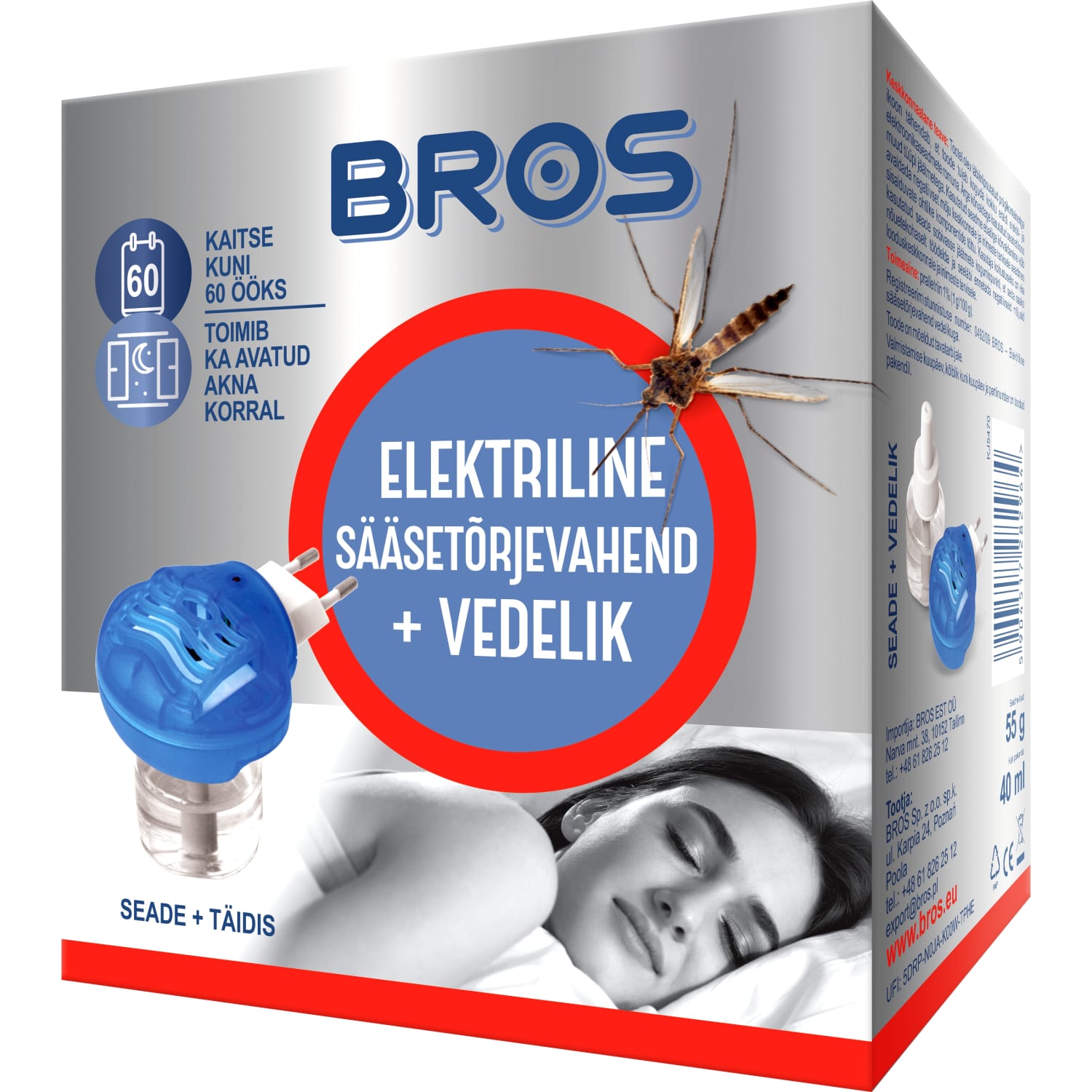 Elektriline sääsetõrje vedelikuga 120ml