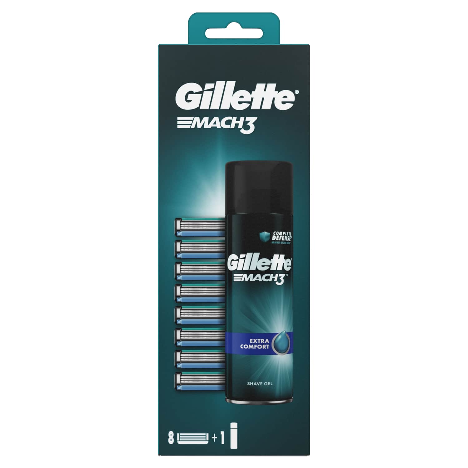 Gillette Mach3 8 gab.+ Mach3 200ml