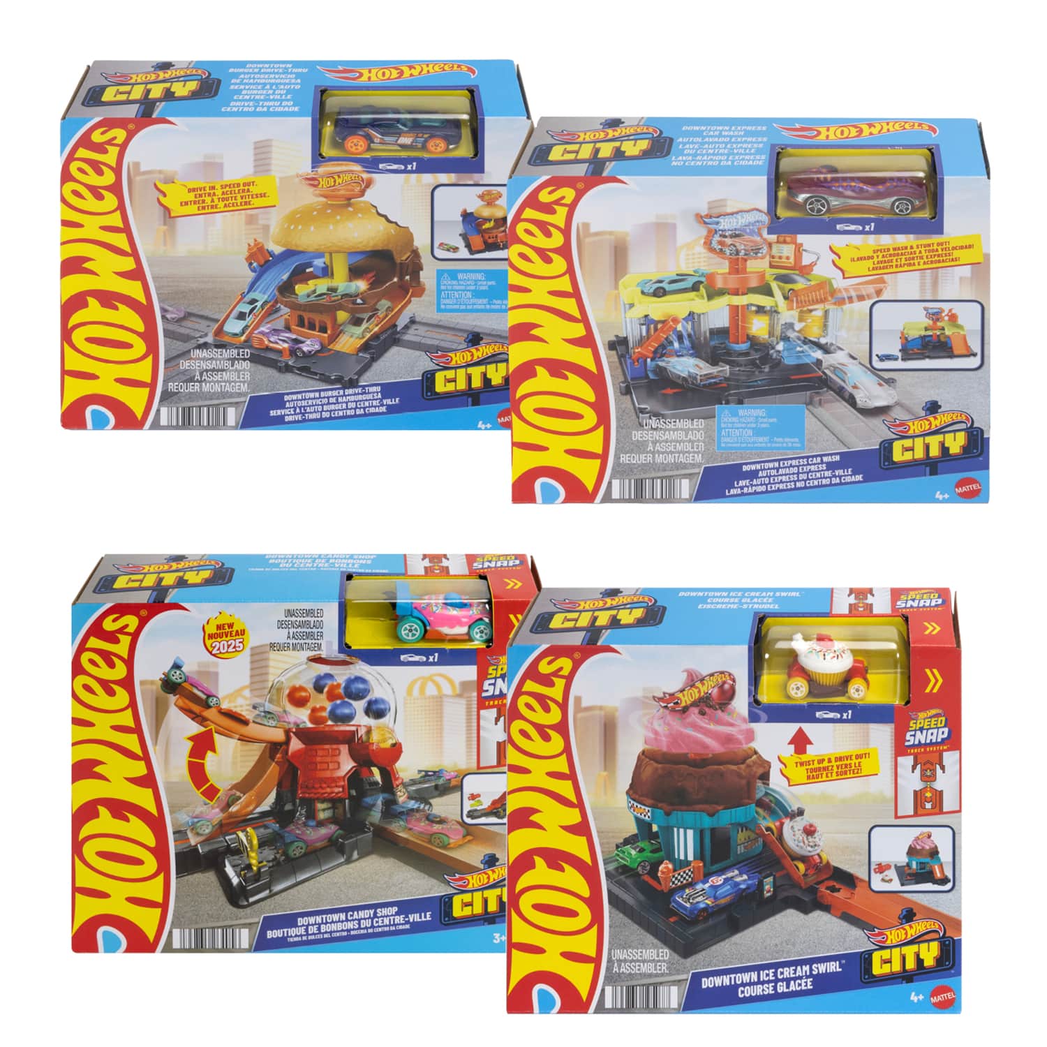 R/l Hot Wheels City centra ēku komplekti