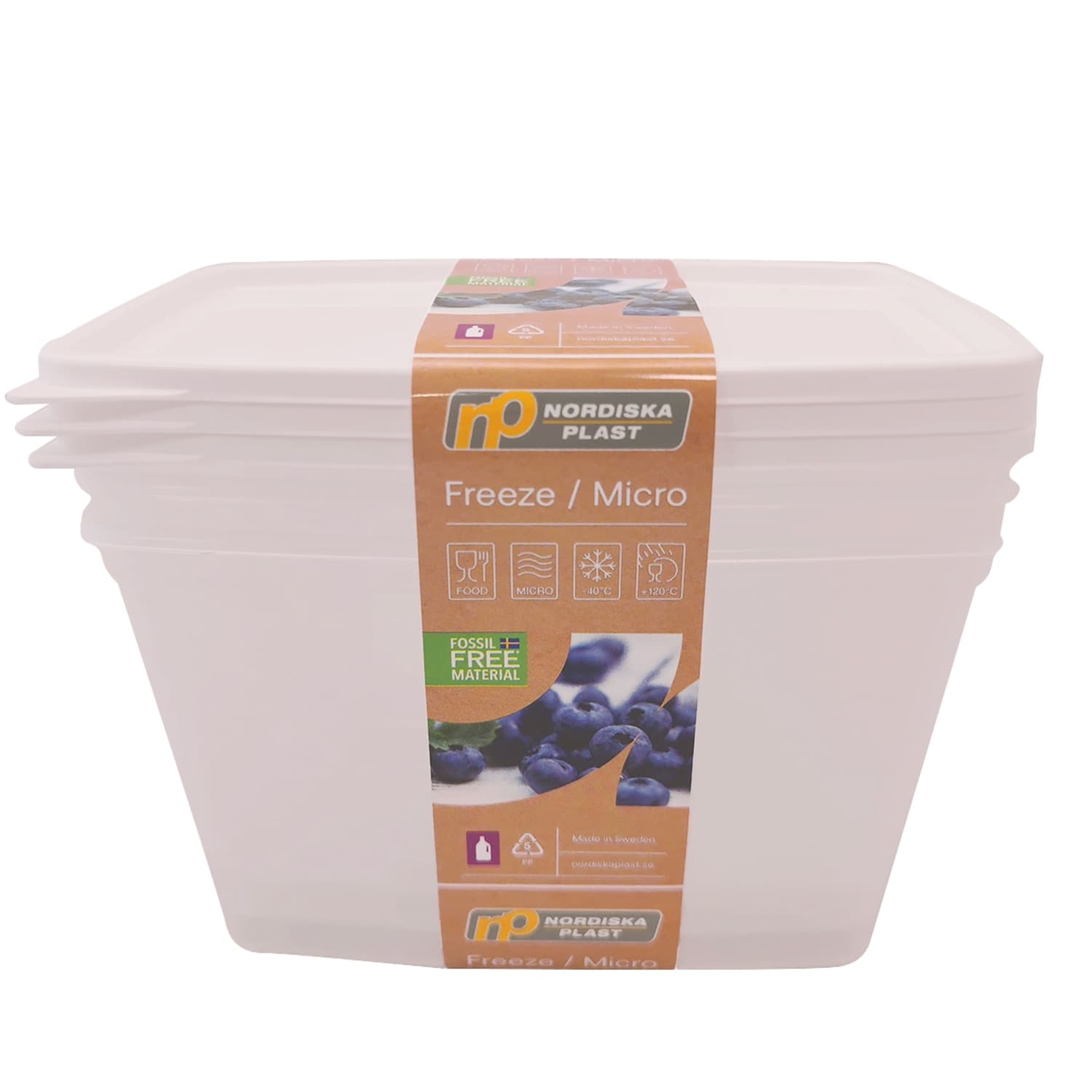 Külmiku/mikrolaineahju nõud Nordiska 3x1,2l