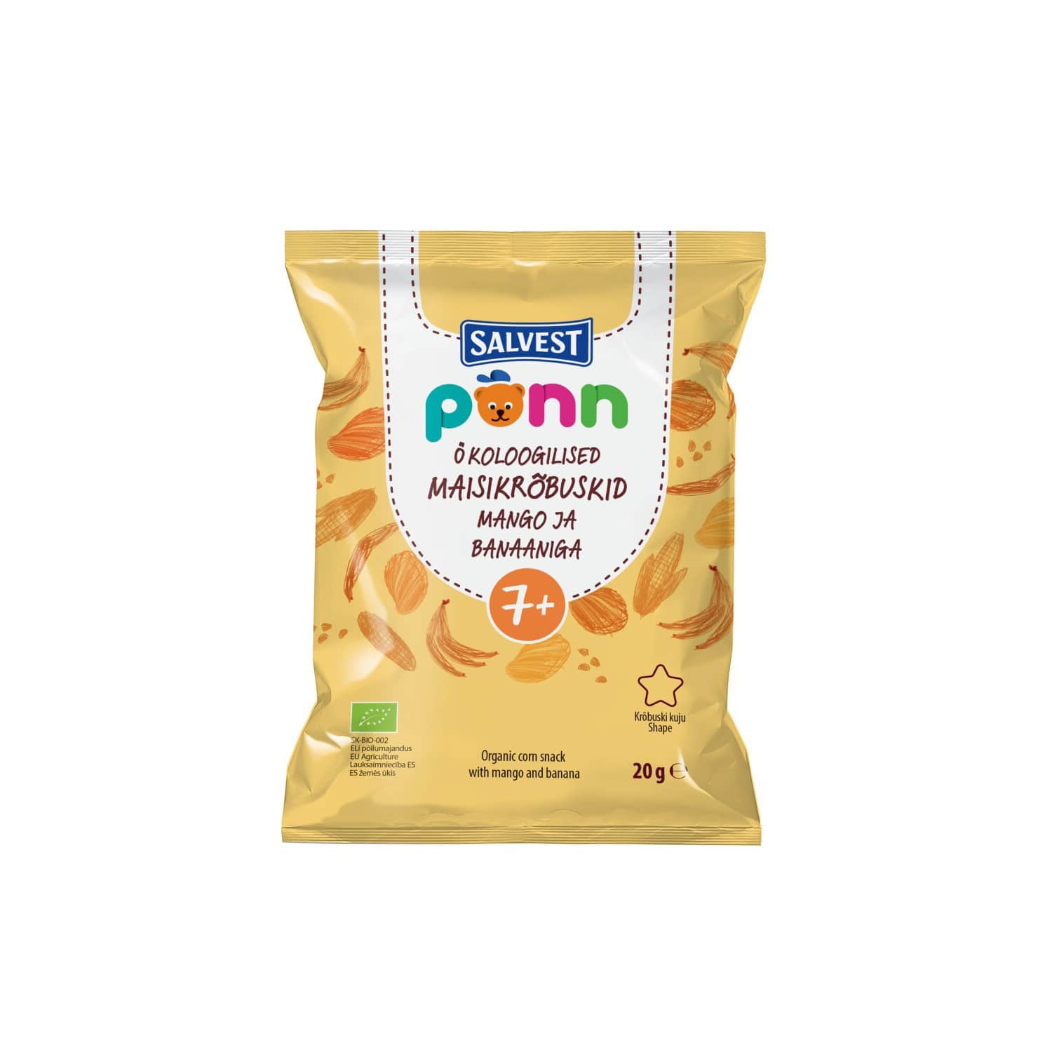 Kuk. uzk. Ponn ar mango, ban. BIO no 7mēn.20g