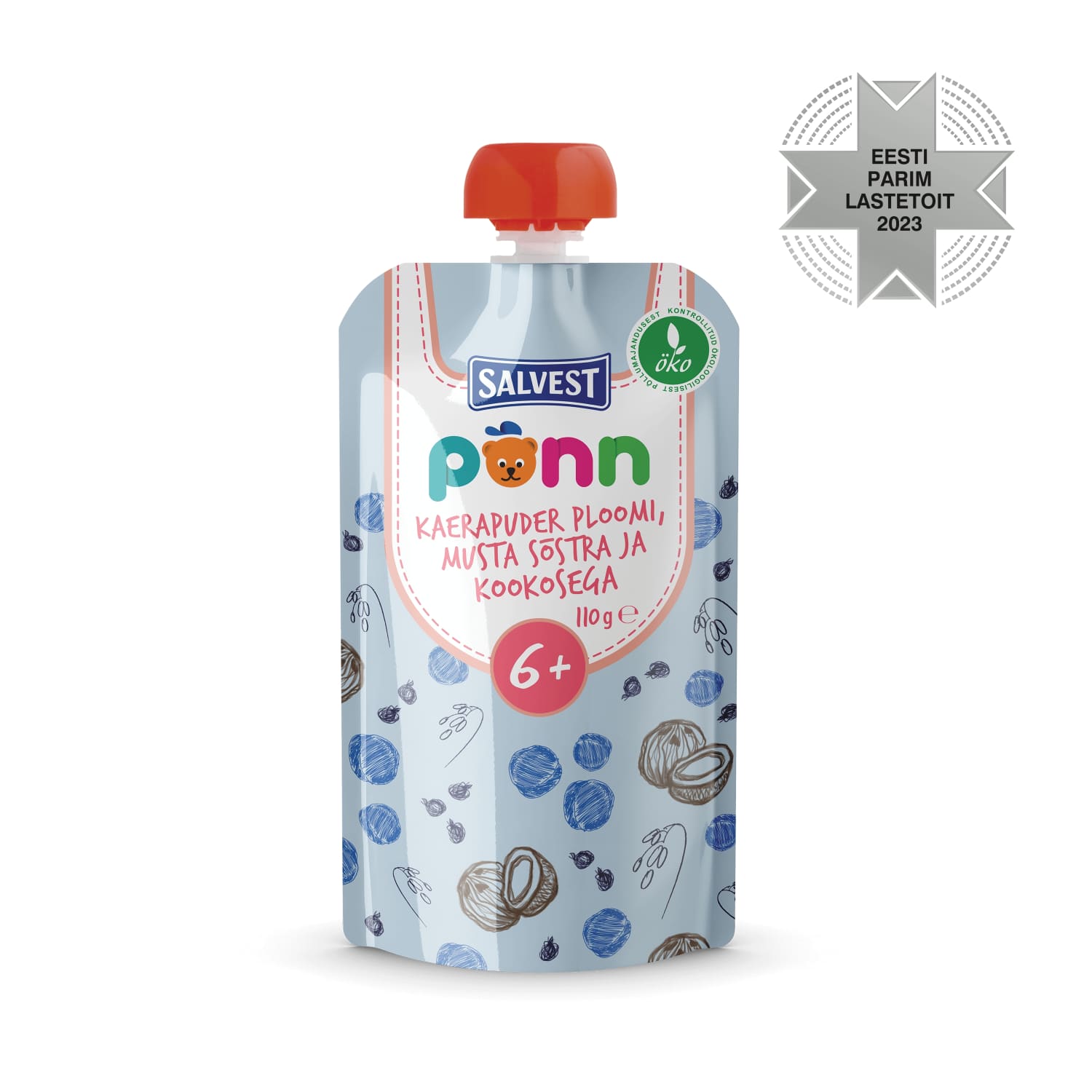 Kaerap. ploom-m.sõs.-kookos Põnn öko 6k 110g