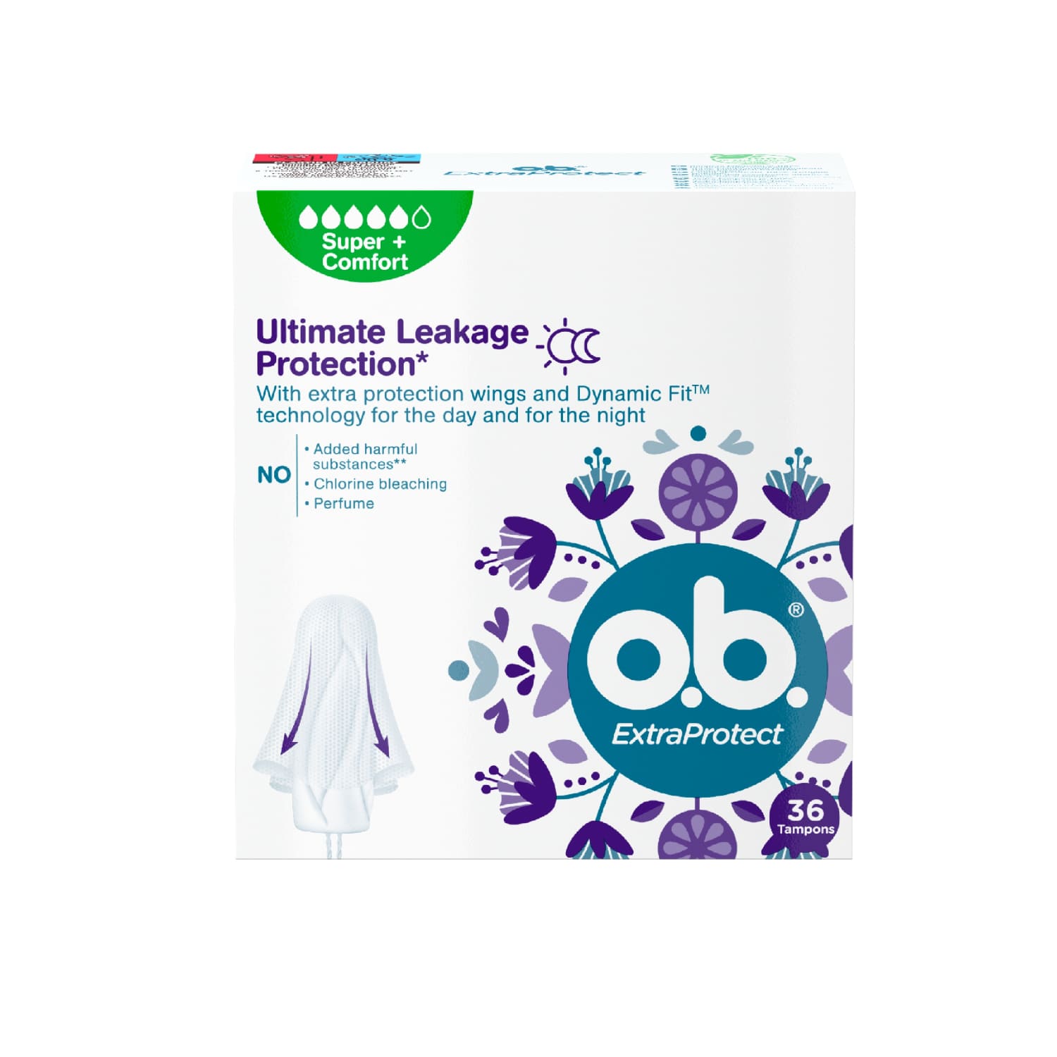 Tamponi Ob Exrta Protect Plus 36 gab