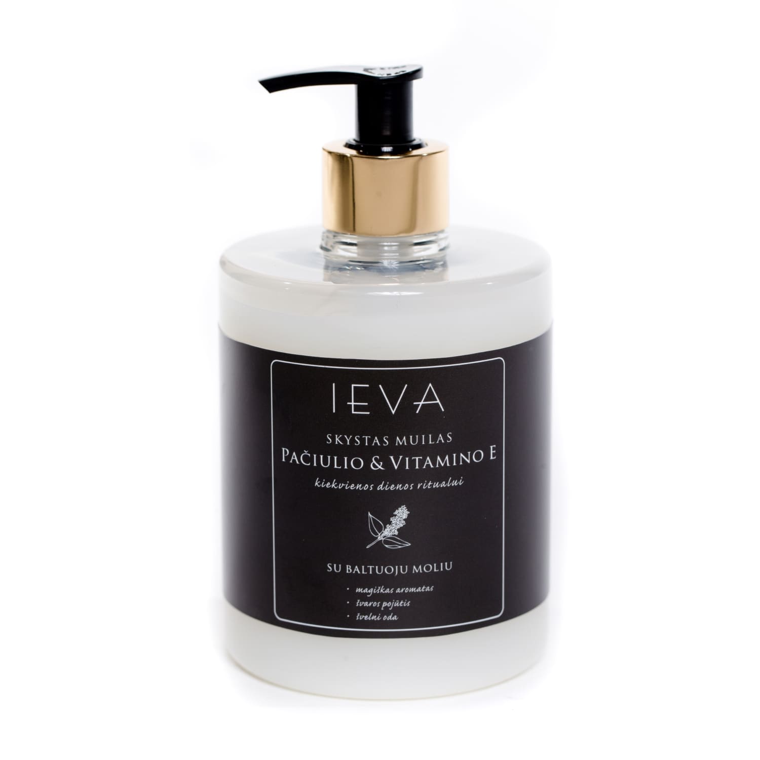 Vedelseep Ieva patšuli ja E-vitam. 500ml