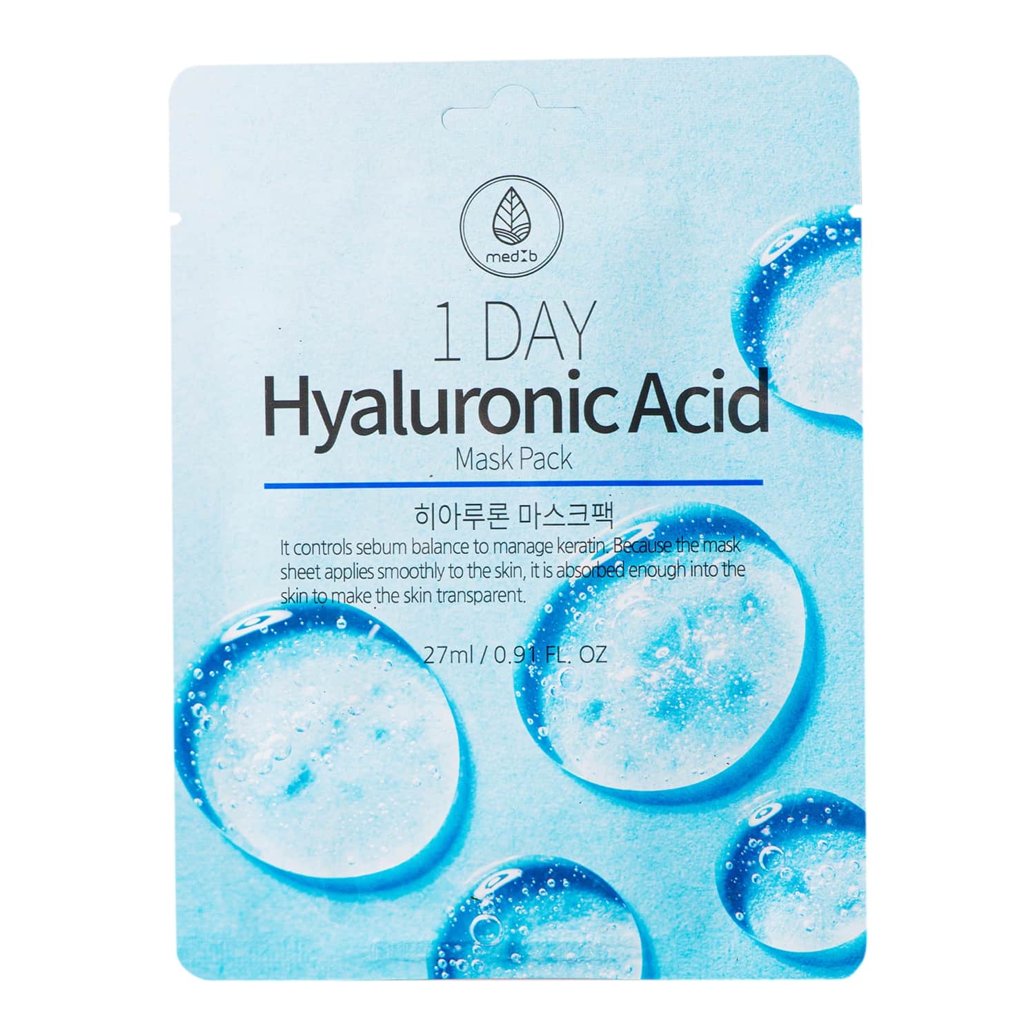 Loksnes maska MEDB ar hialuronu 27g