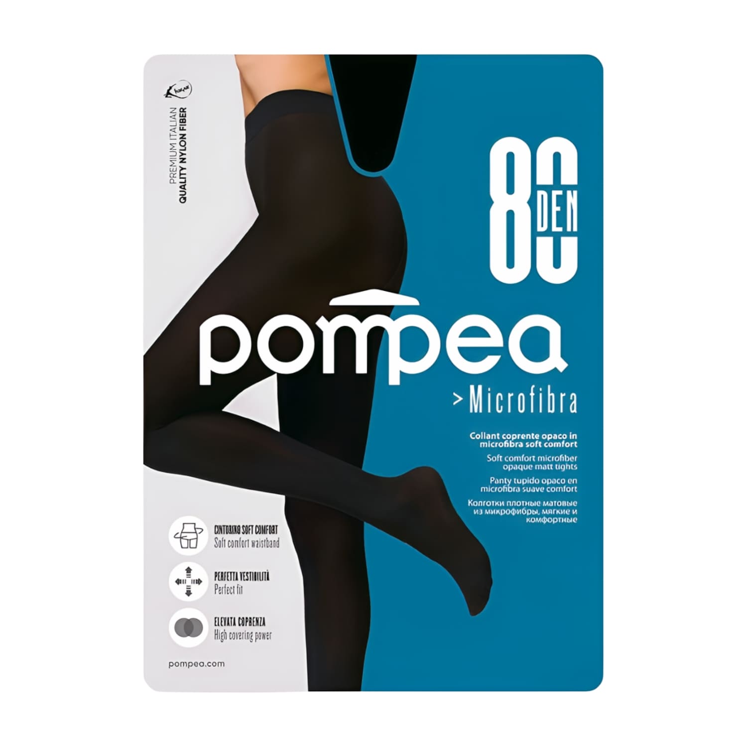 N. sukkpüksid Pompea Microfibra 80 nero 1/2