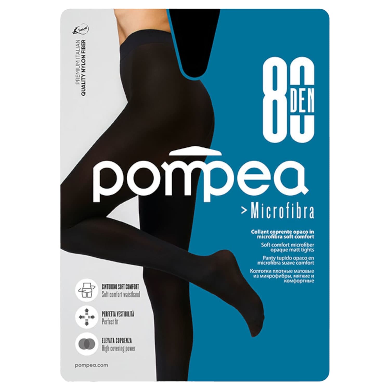 Naiste sukkpüksid Pompea Microfibra 80 nero 4