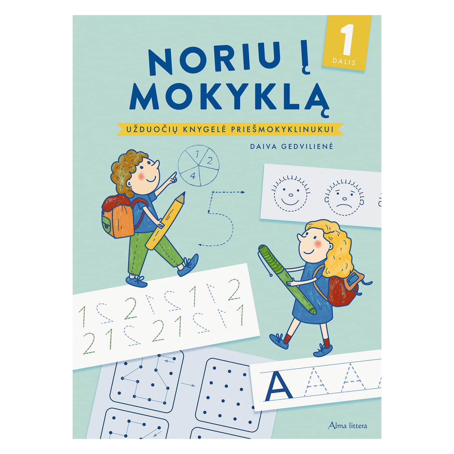 Spalvinimo knyga NORIU Į MOKYKLĄ 1 DALIS