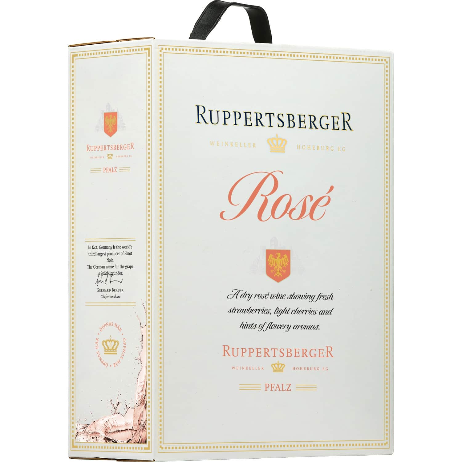 R.v. Ruppertsberger Rosé 11% 3l, pusausais