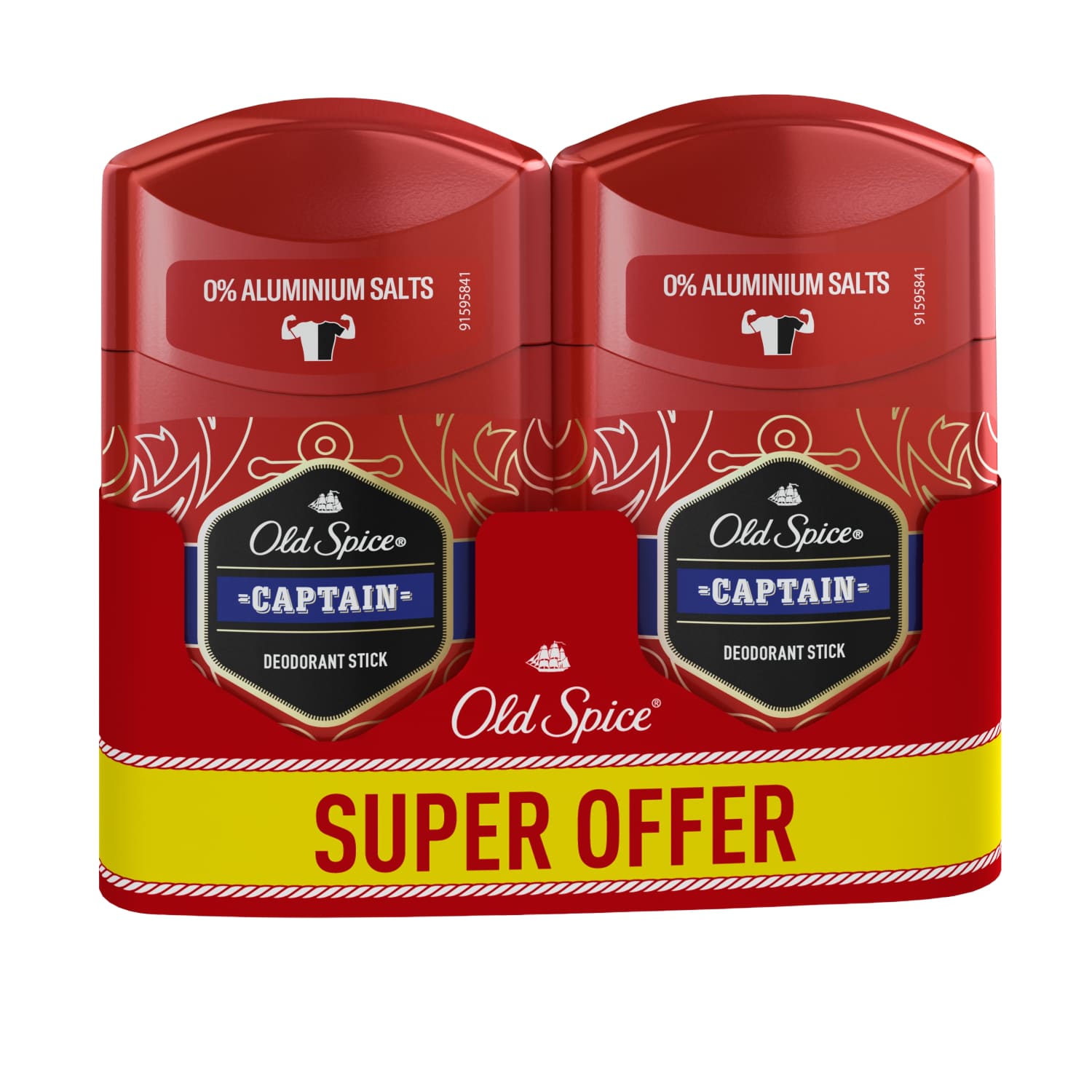Piešt. dezodorantas OLD SPICE CAPTAIN,2x50ml