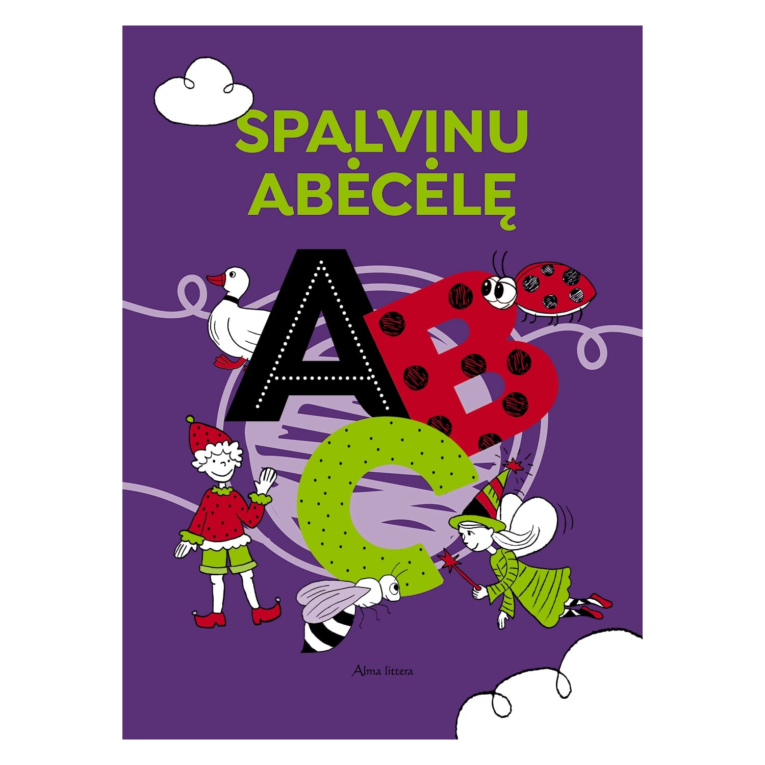 Spalvinimo knyga SPALVINU ABĖCĖLĘ