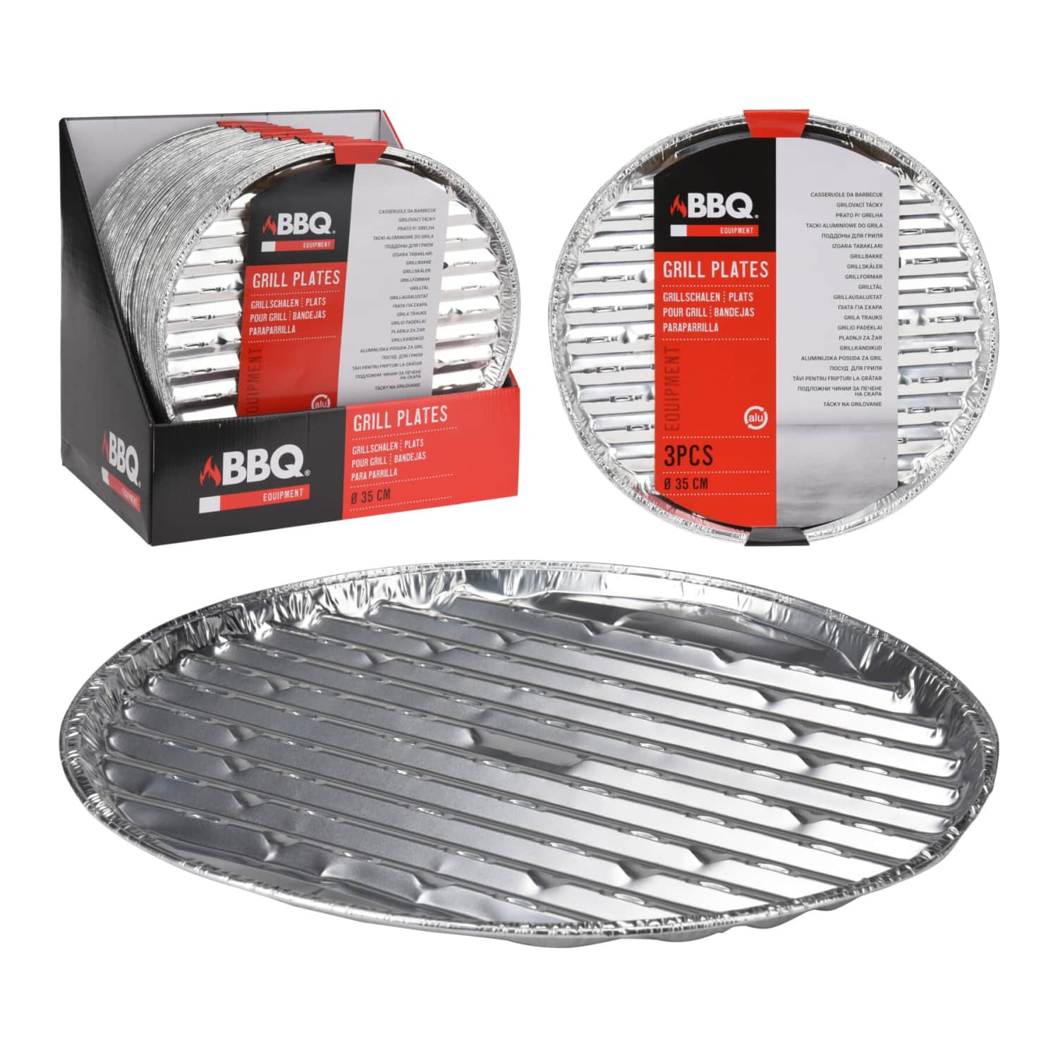 Grila paplātes kom. 33x35cm 3 gab GR24