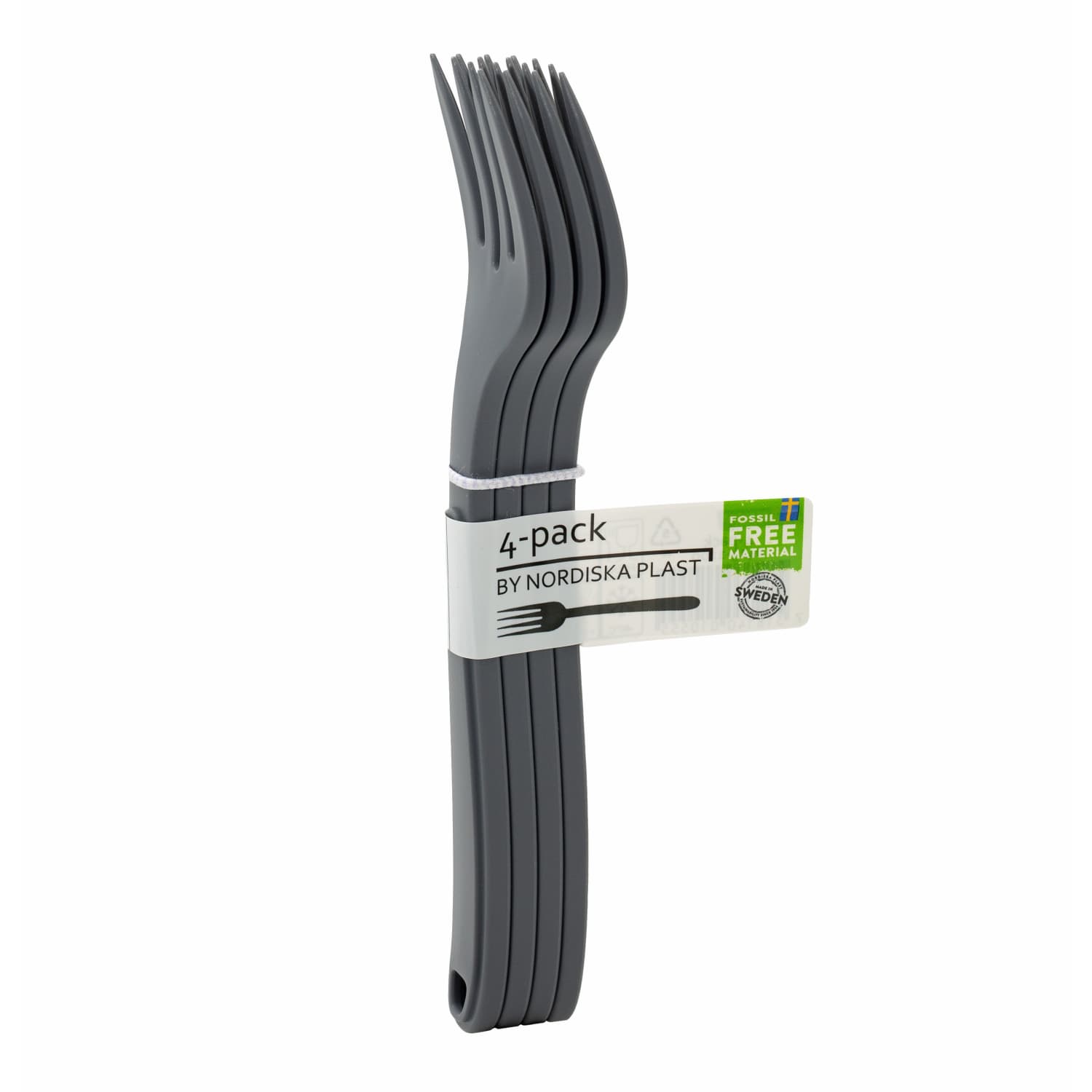 Korduvkasut.kahvel Nordiska 4pakk plast