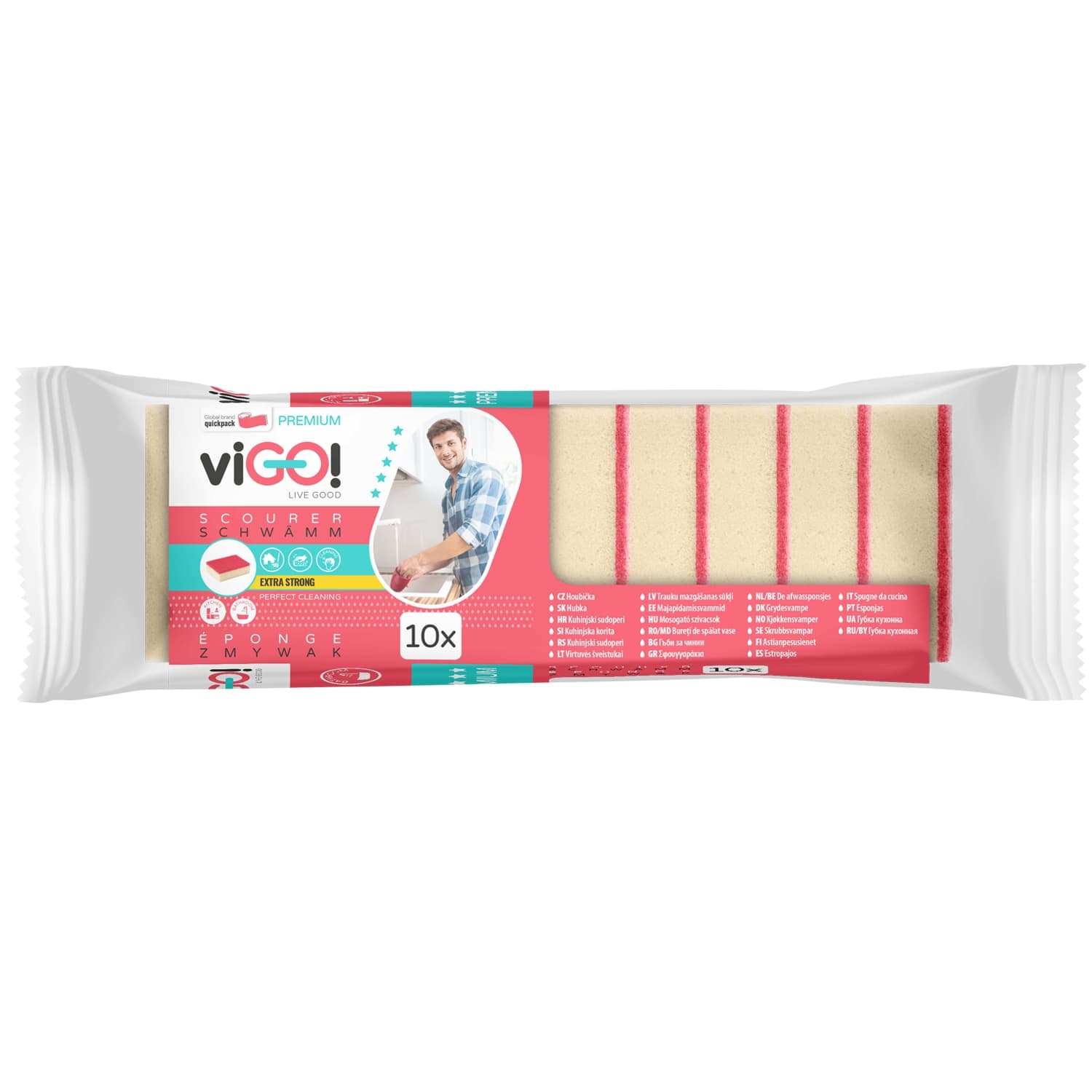 Mazgāšanas sūkļi Vigo! Premium 10gab