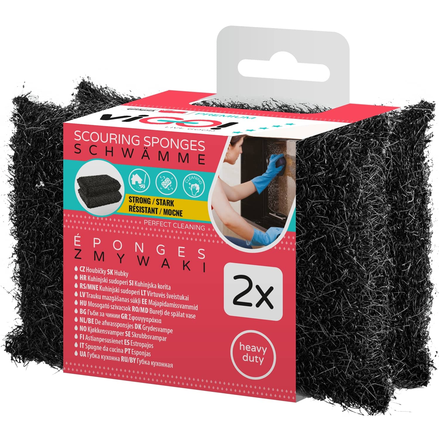 Pesukäsnad Vigo! tugev must 2tk