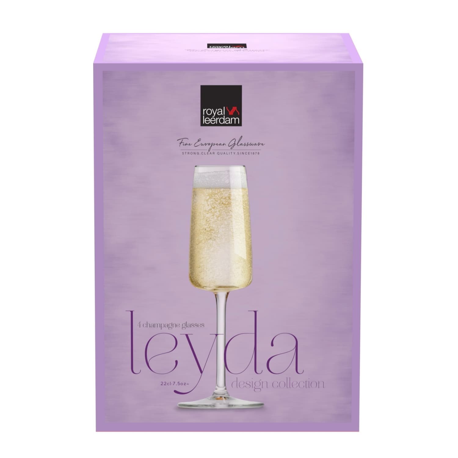 Taurės šampanui FLUTE RL LEYDA, 210 ml