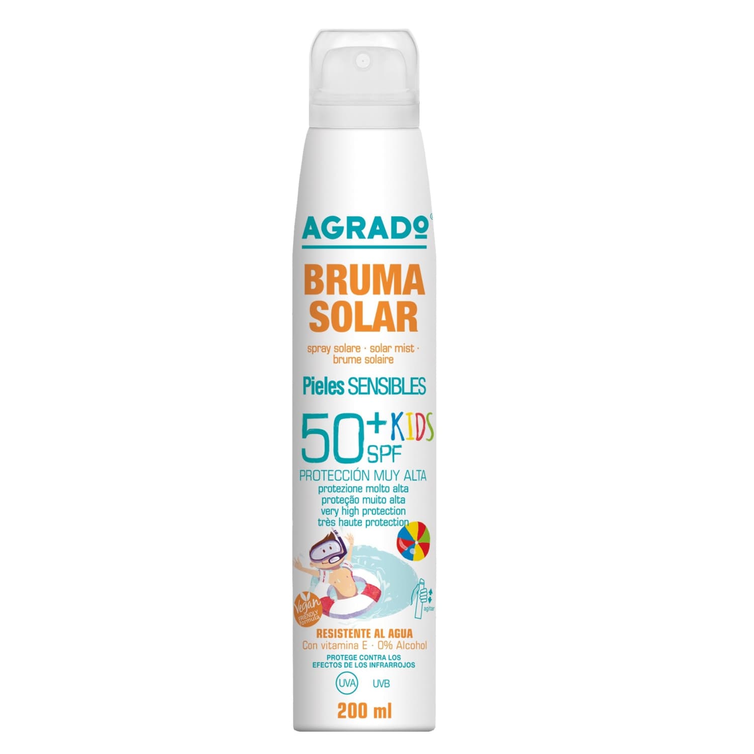 Päikesekaitsesprei Agrado Kids SPF50 200ml