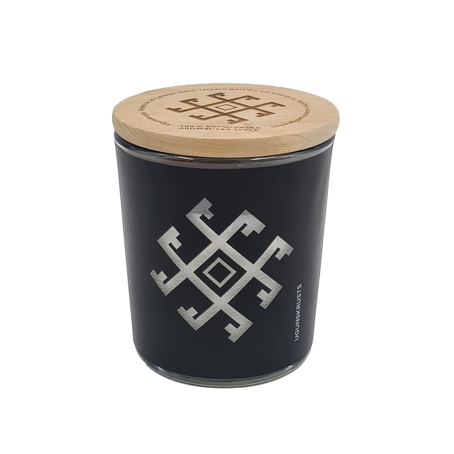 Arom. svece stikla glāzē Ugunskrusts