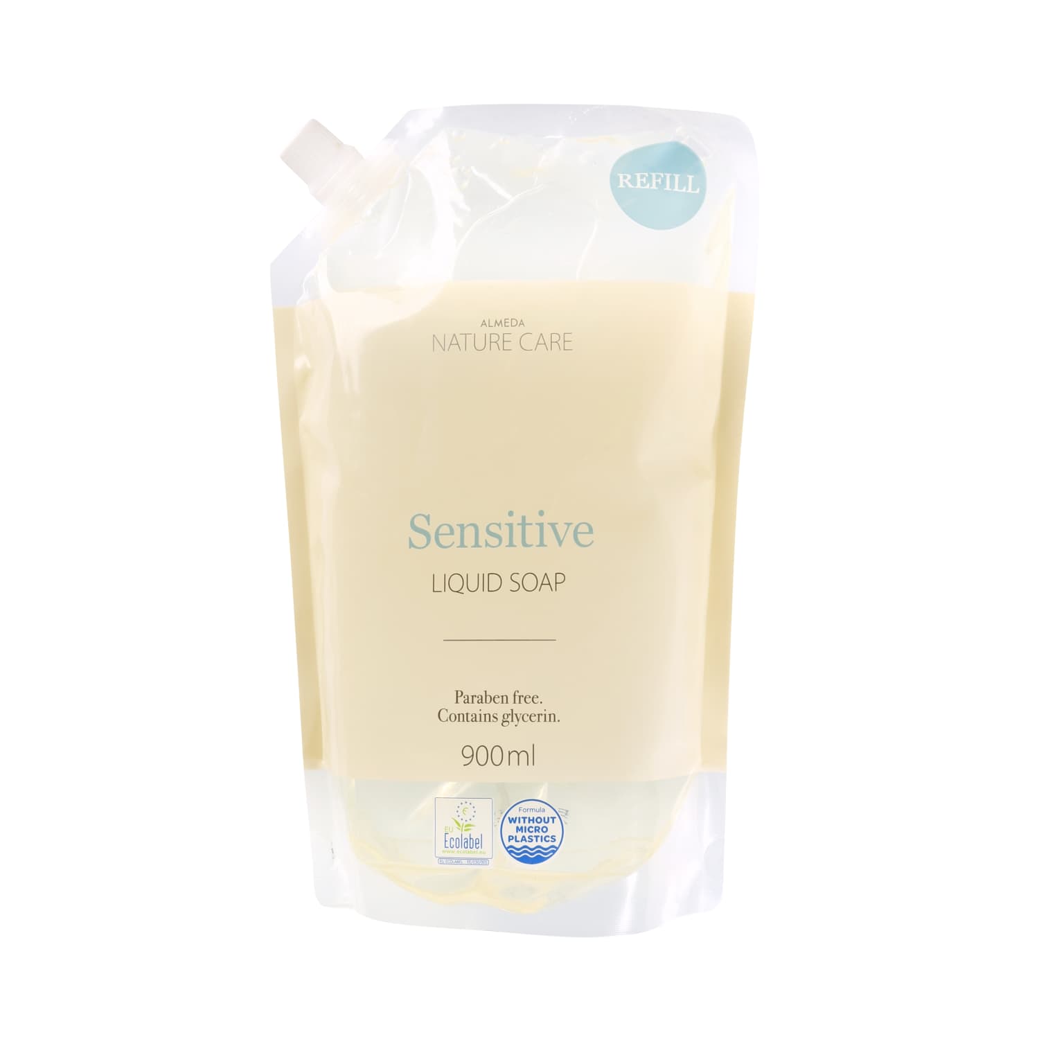 Šķidrās ziepes Sensitive uzpilde 900ml