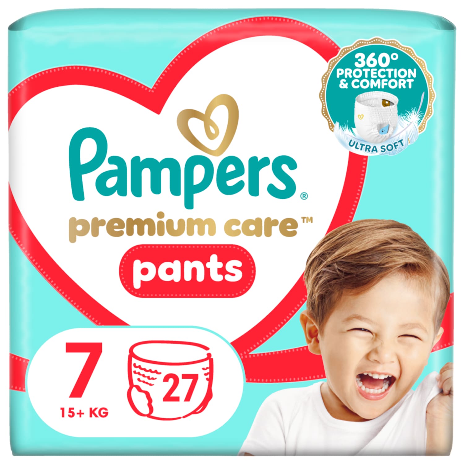 Sauskelnės PAMPERS PREMIUM, 7 d, 27 vnt.