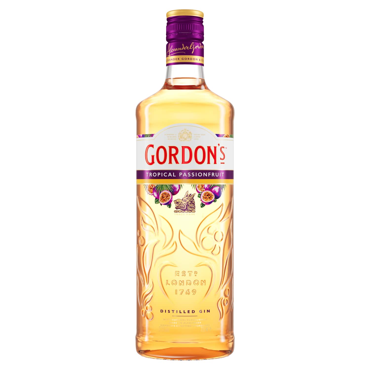 Džins Gordons Passionfruit 37,5% 0,7l