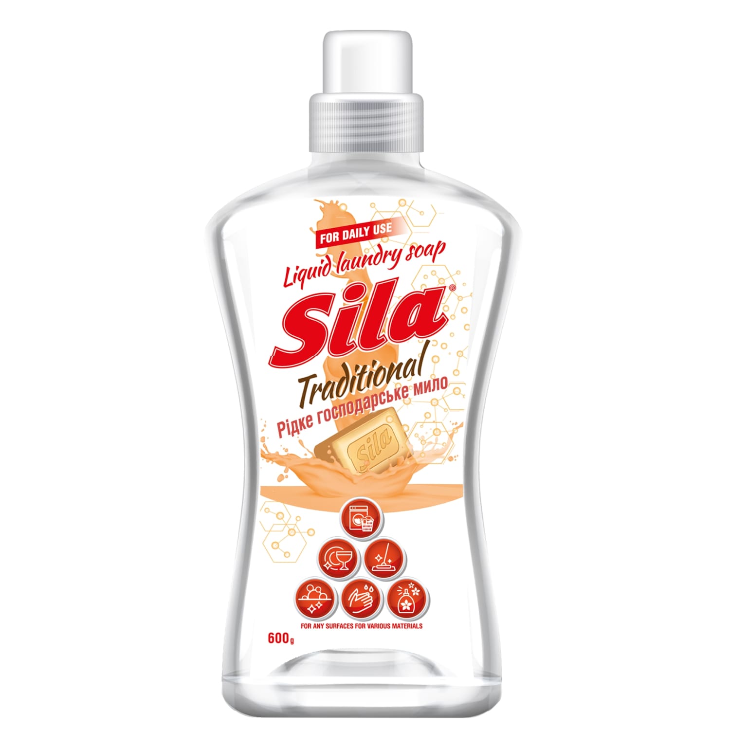 Šķ. mājsaimniecības ziepes Sila 600 ml